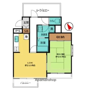 ラフィーヌ横浜片倉町【4階】の間取り