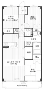 フラット日吉コートB棟【1階】の間取り