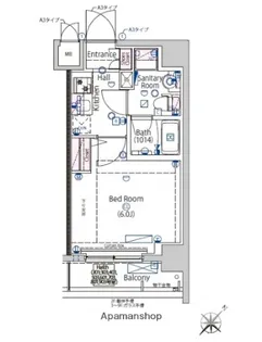 ラヴェニール東神奈川【7階】の間取り