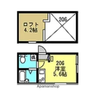 ベルテラス横浜鶴見【2階】の間取り