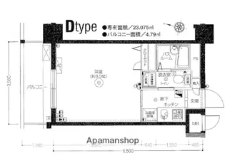 エルミタージュ横濱阪東橋【5階】の間取り