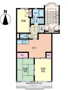 ハイツエントピア【2階】の間取り