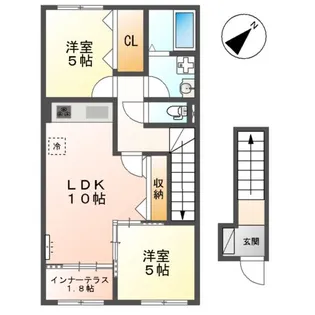エクセレントYKⅡ【2階】の間取り