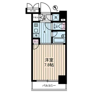 ヴェルステージ関内【8階】の間取り