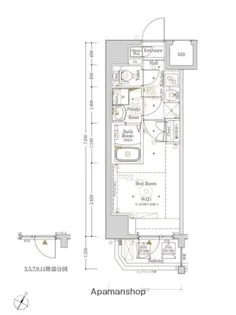 神奈川県横浜市南区白妙町3丁目【マンション】の間取り