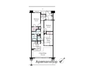 イトーピア横浜鶴見ヒルズフォーレ【2階】の間取り