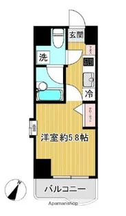 グリフィン横浜・ベイグランデ壱番館(グリフィンヨコハマベイグラン【4階】の間取り