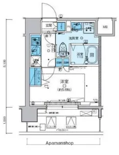 神奈川県横浜市南区新川町5丁目【マンション】の間取り