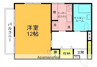 ハイム港南【2階】の間取り