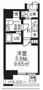 ハーモニーレジデンス新横浜【9階】の間取り