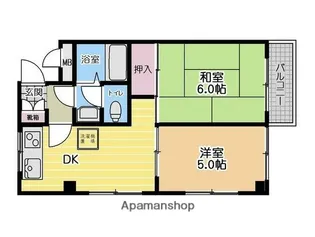シャトー金沢【2階】の間取り