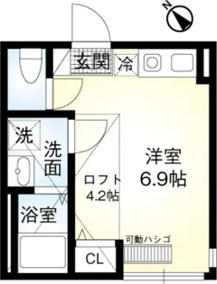 ヴェラハイツ菊名【2階】の間取り