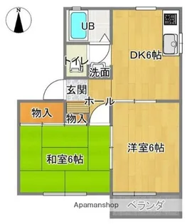 ハイツKATO【2階】の間取り