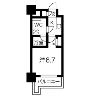 クラリッサ新川崎【9階】の間取り