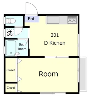 ルミナーレ東蒲田【2階】の間取り