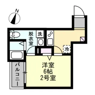 ベイルーム京急鶴見【3階】の間取り