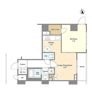 ビエント横濱鶴見【4階】の間取り