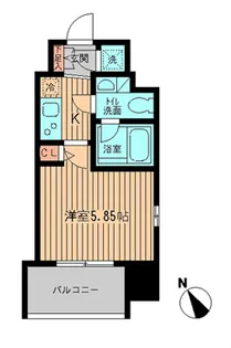 レジディア大森【2階】の間取り