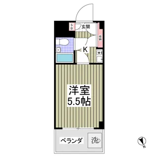 グレイス上大岡【2階】の間取り
