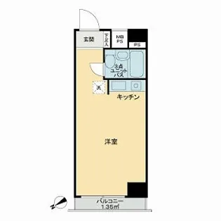 ライオンズマンション関内第2【2階】の間取り