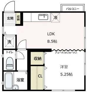 富士塚美和ハイツ【101号室号室】の間取り
