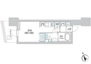 ライオンズフォーシア五反田【5階】の間取り