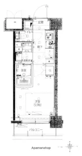 ハーモニーレジデンス武蔵小杉002(ハーモニーレジデンスムサシ【5階】の間取り