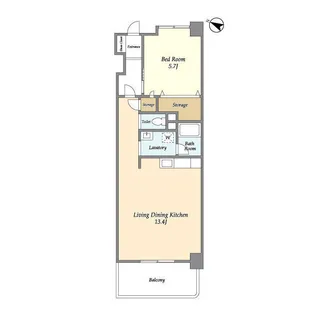 レリーフ美しが丘【1階】の間取り