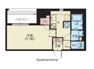 スプランディッド新横浜【5階】の間取り