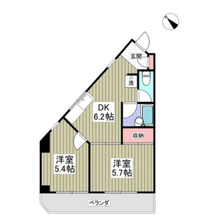 セラーズ二宮【2階】の間取り