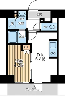 CITY LUX TOBE【10階】の間取り