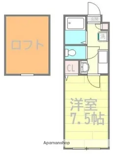 ルナージュ町田【1階】の間取り