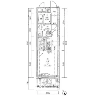 ライジングプレイス桜木町弐番館【8階】の間取り