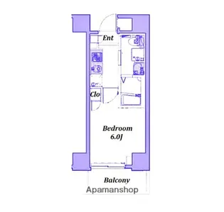 リヴシティ横濱末吉町【2階】の間取り