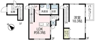 富士見フォーテラス【D号室号室】の間取り