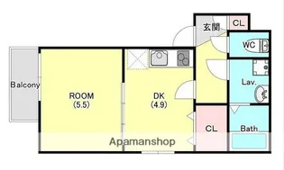 ジーメゾン伊勢原アメロ【2階】の間取り