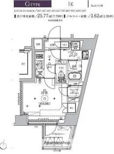 RELUXIA TERRACE横濱吉野町【9階】の間取り