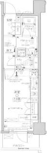 デュオステージ関内Ⅱ【6階】の間取り