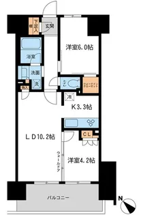 BLESS宮崎台【0708号室】の間取り