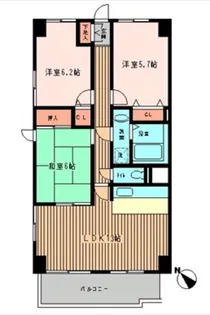 南藤沢AFビル【7階】の間取り