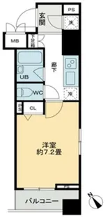 クロスレジデンス蒲田【8階】の間取り