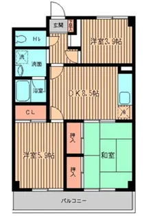グリーンヒルホームズ【4階】の間取り