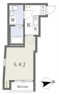 プライムレーベル追浜【1階】の間取り