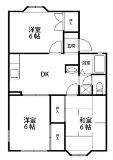 ドミールシャルム【2階】の間取り