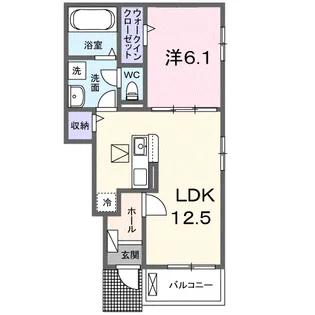 GEOハイム【1階】の間取り