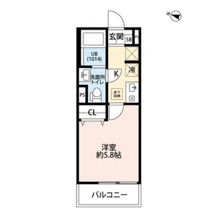 サビオ海老名【3階】の間取り
