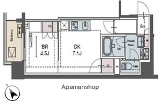 ラグゼナ磯子【10階】の間取り