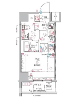 クレヴィスタ横浜関内【6階】の間取り
