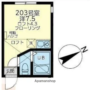 ユナイト上大岡プラチーダエ【2階】の間取り