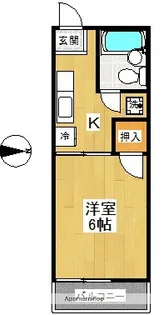 スカイパルB棟【1階】の間取り